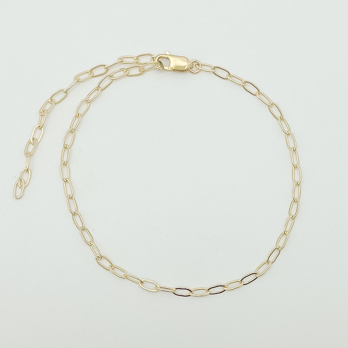 chunky Paperclip Bracelet, Chain bracelet, Gold filled bracelet, handmade, small business, paperclip chain bracelet