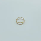 ribbon ring, gold filled ring, sterling silver ring, waterproof ring, small business, essbe, dainty ring, stackable ring, unique ring