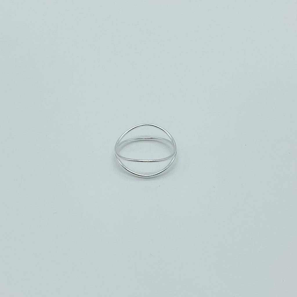 ribbon ring, gold filled ring, sterling silver ring, waterproof ring, small business, essbe, dainty ring, stackable ring, unique ring