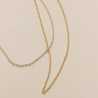 sterling silver Rounded paperclip necklace, rounded paperclip necklace, sterling silver necklace, gold-filled necklace