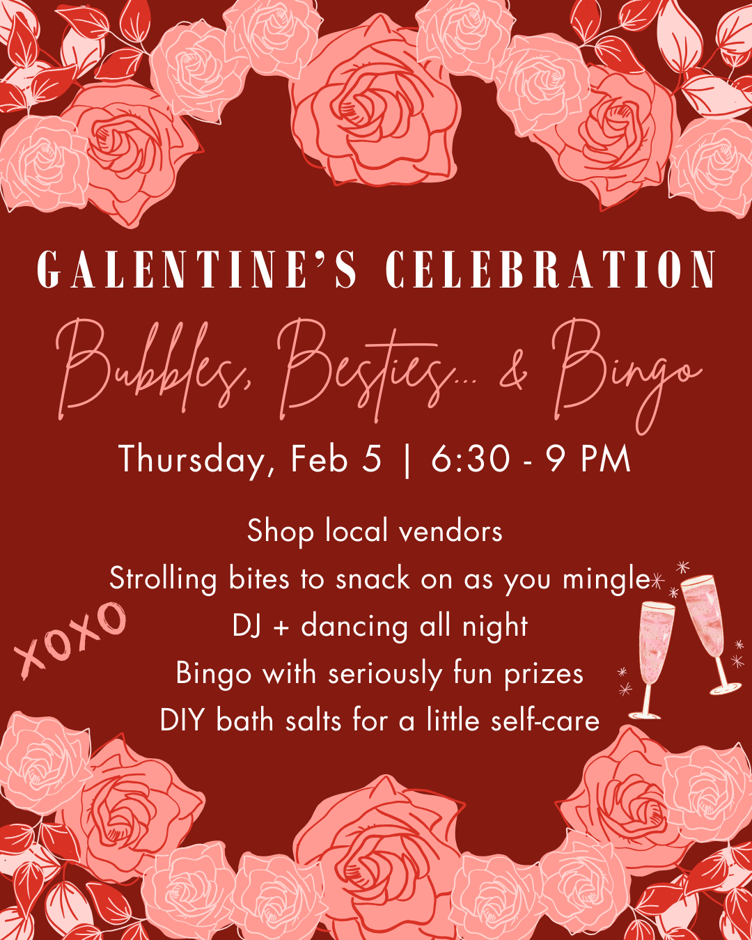 permanent jewelry, permanent jewelry pop-up, detroit, women, galentine's event detroit, metro detroit permanent jewelry, small business event, Royal Park Hotel Rochester, Michigan owned businesses, Girls event Rochester, Downtown Rochester, Galentine's celebration