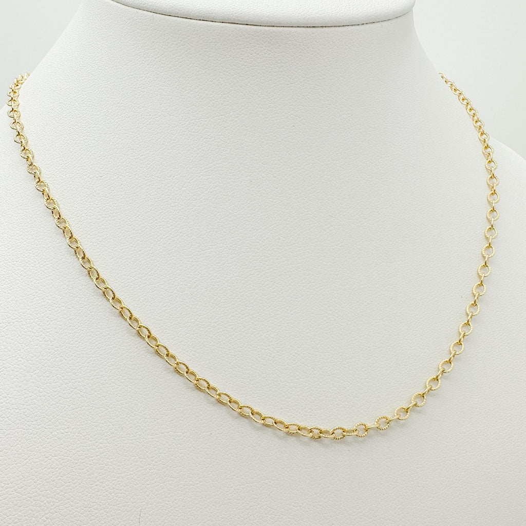 textured cable necklace