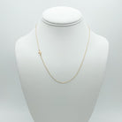 letter X charm necklace with 14k gold-filled chain