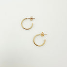 Emily Hoops, gold-filled hoops, 14k gold-filled earrings, simple earrings, dainty earrings, small business, water proof earrings, michigan, essbe, 12mm hoops