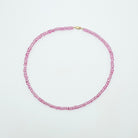 beaded necklace, pink, essbe, michigan made, rochester, handmade