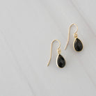 Earrings, gemstone earrings, simple earrings, fancy earrings, white earrings, black earrings, gold-filled earrings, essbe , small business