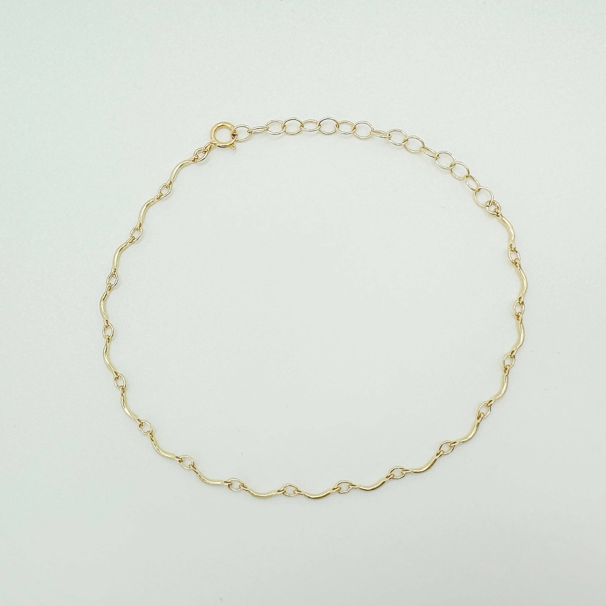 gold-filled chain bracelet