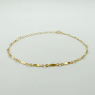 gold-filled chain bracelet