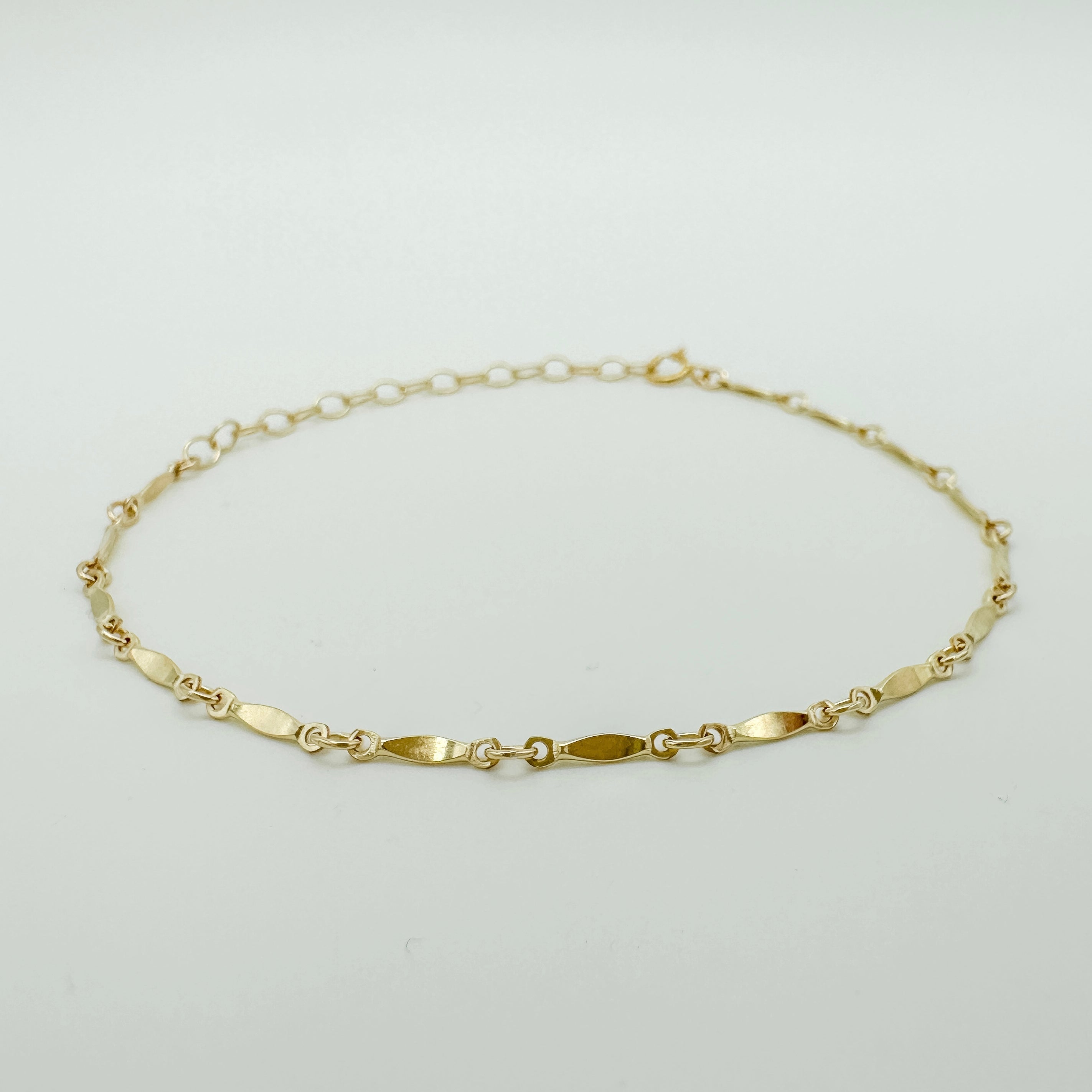 gold-filled chain bracelet