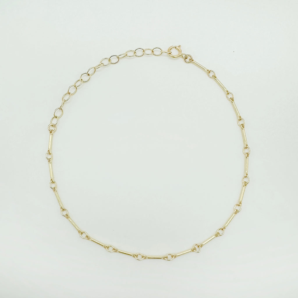 gold-filled chain bracelet