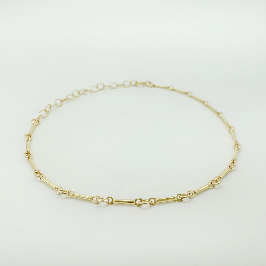 gold-filled chain bracelet