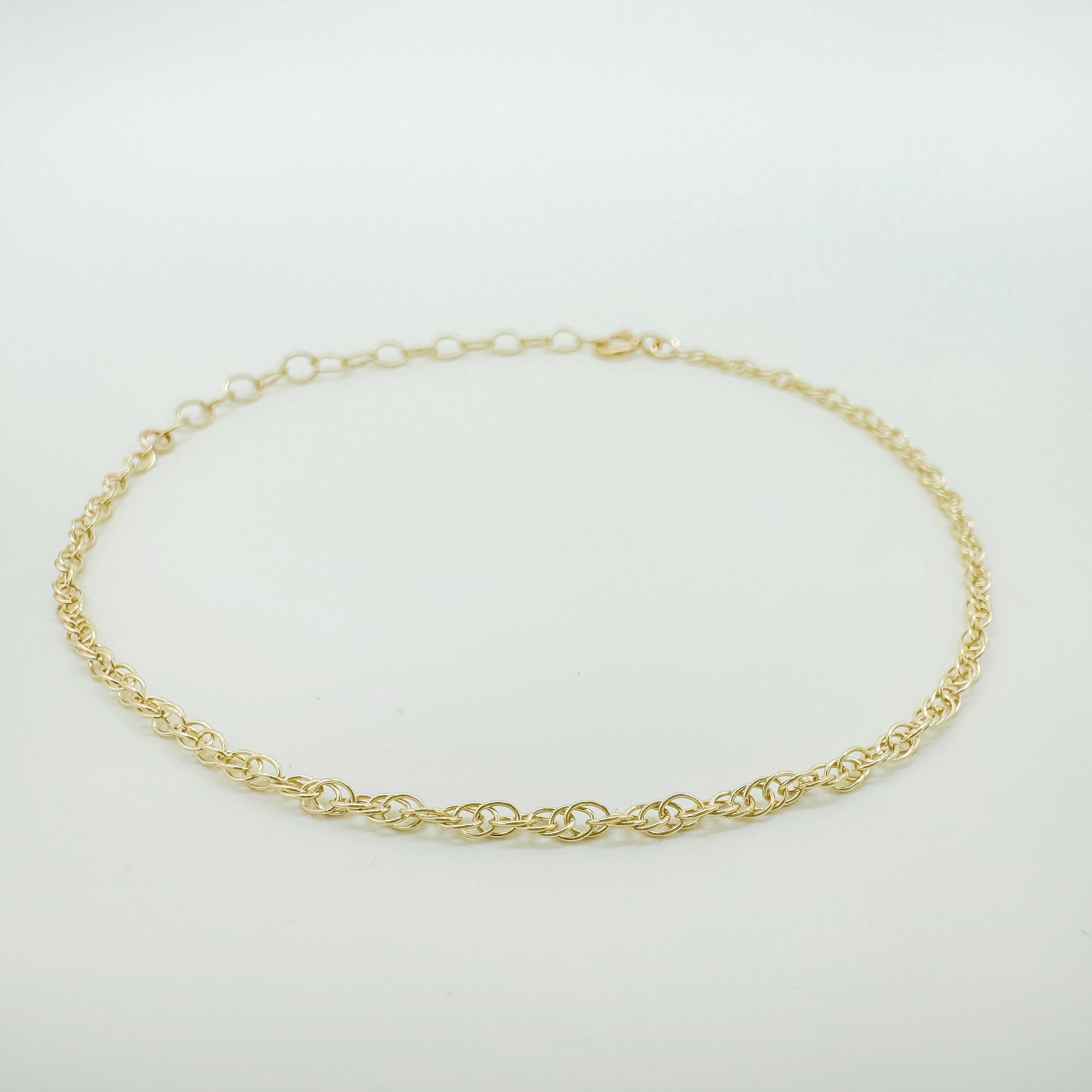 gold-filled chain bracelet