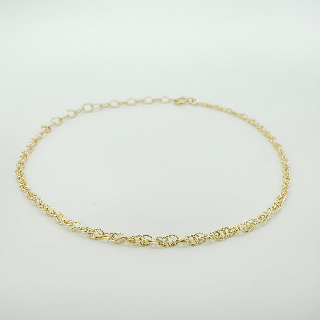 gold-filled chain bracelet