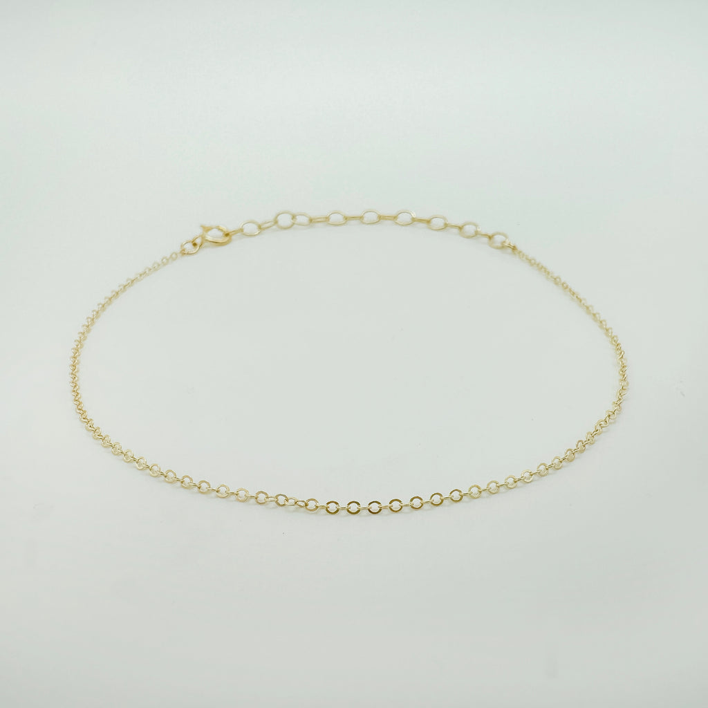 gold-filled chain bracelet